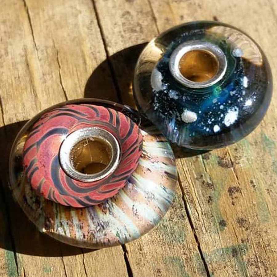 Cremation Beads - Silver Core